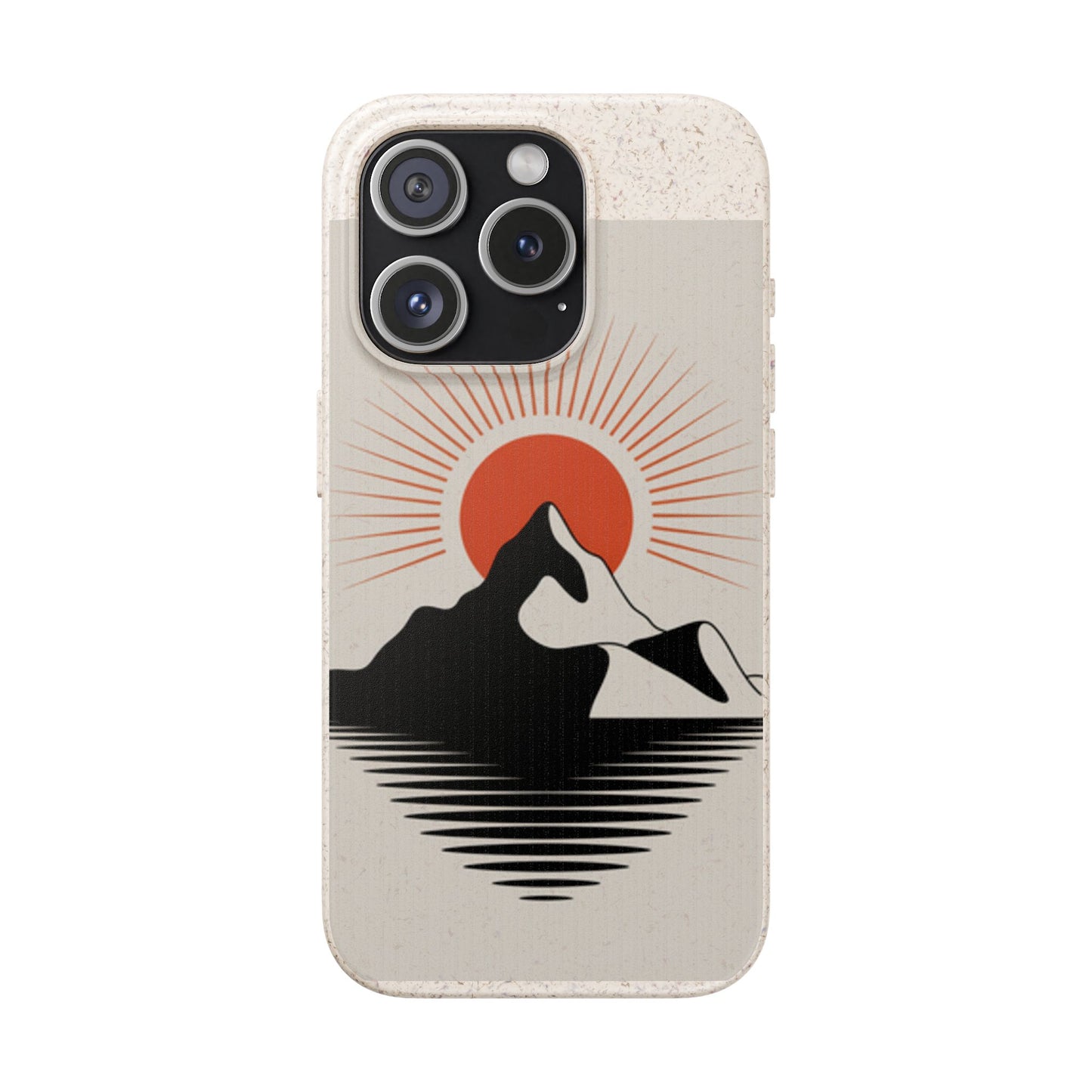 Biodegradable Phone Case - Mountain Design, Eco-Friendly Mobile Cover, Sustainable Tech Accessory