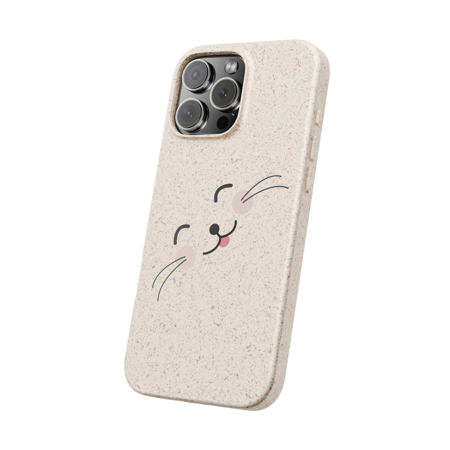 Biodegradable Phone Case - Happy Cat, Eco-friendly mobile cover