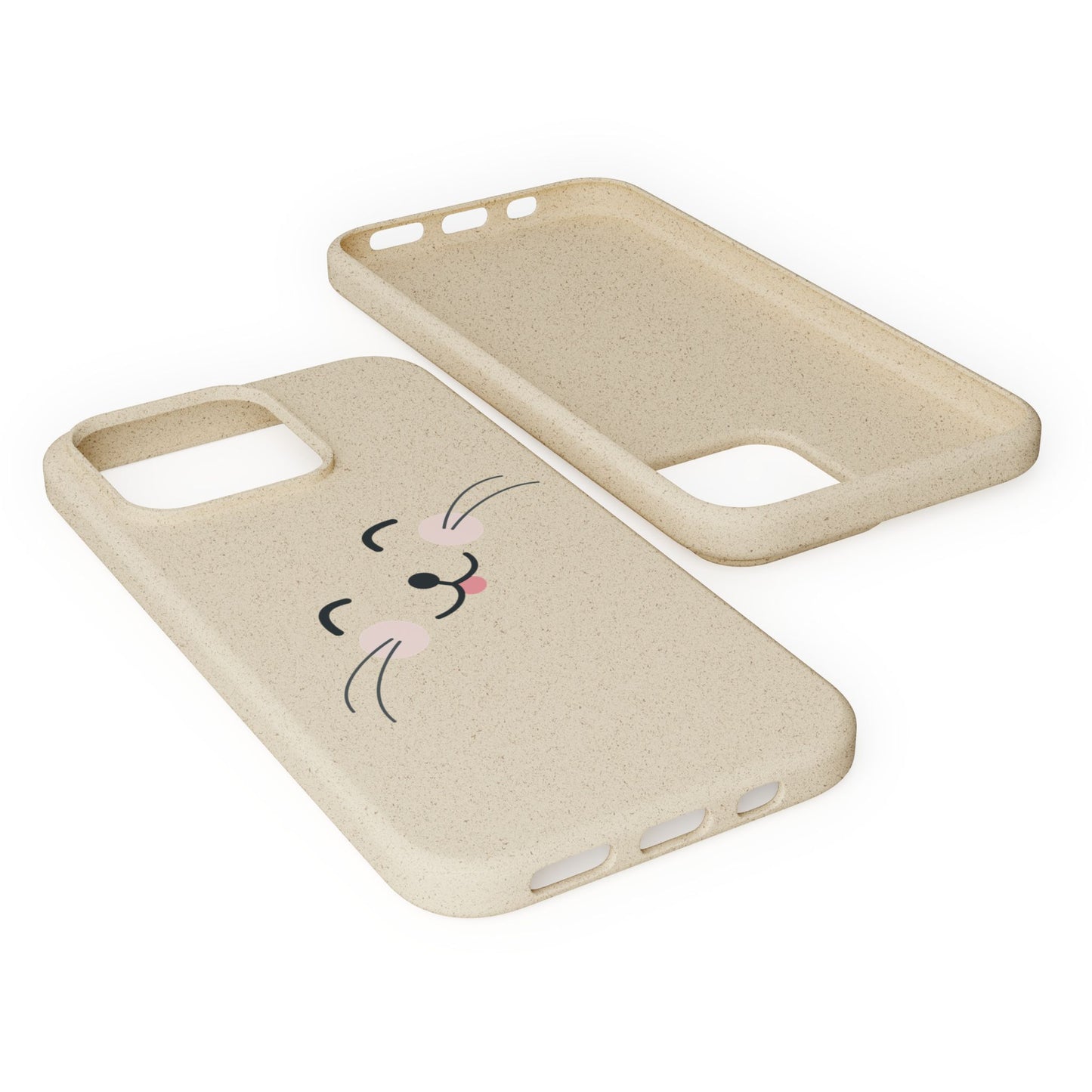 Biodegradable Phone Case - Happy Cat, Eco-friendly mobile cover