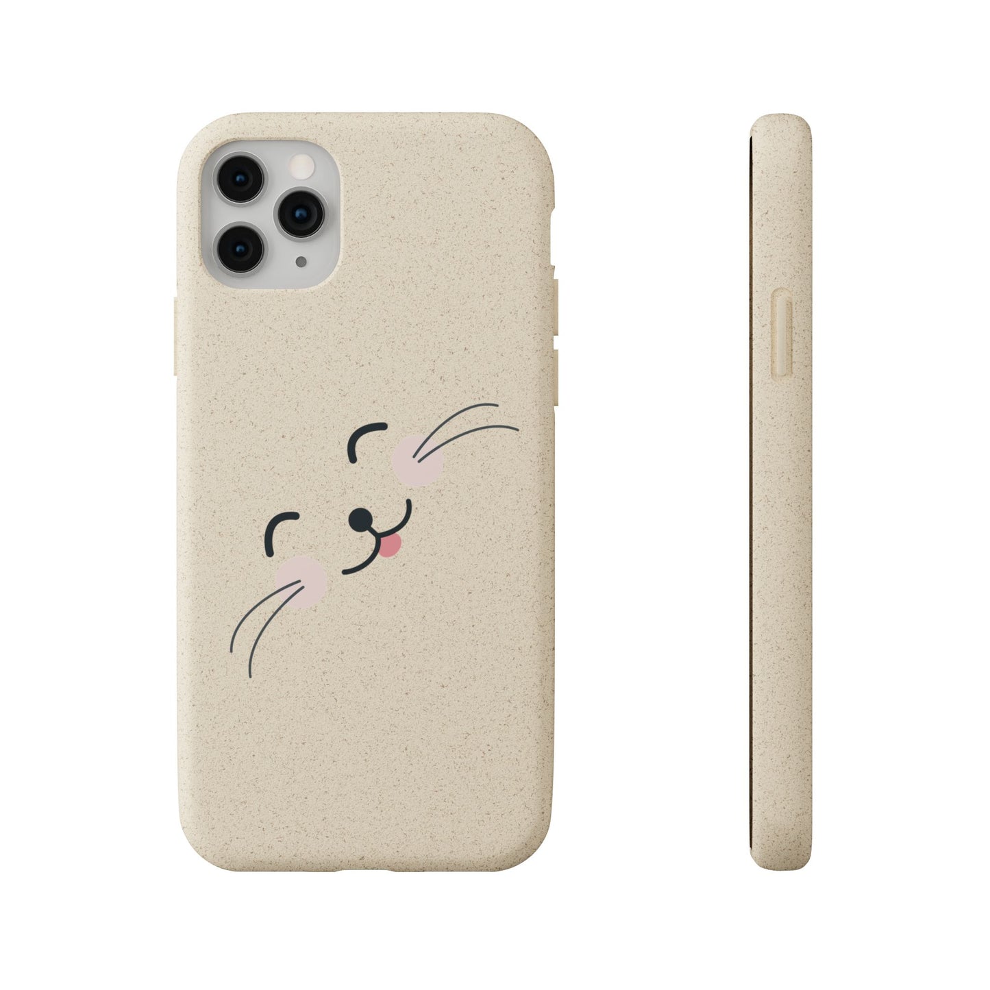 Biodegradable Phone Case - Happy Cat, Eco-friendly mobile cover