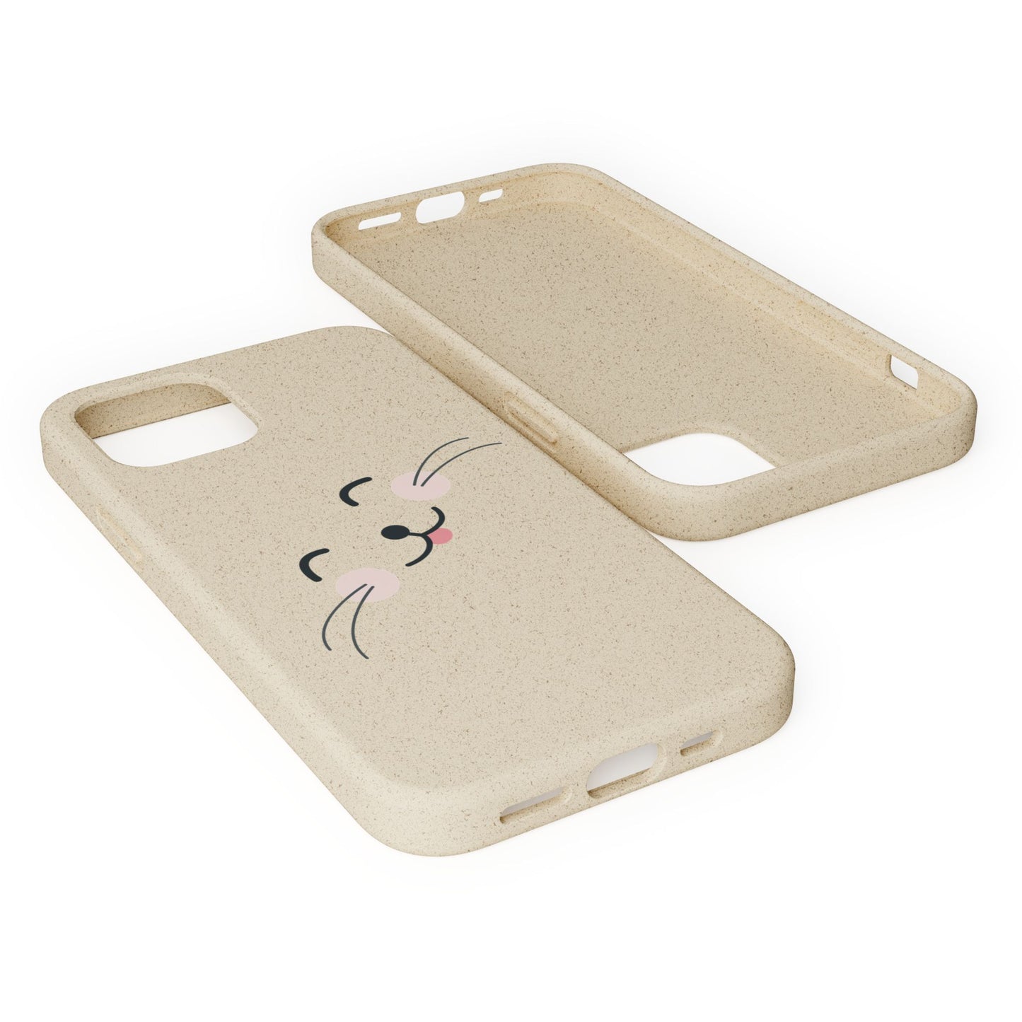 Biodegradable Phone Case - Happy Cat, Eco-friendly mobile cover