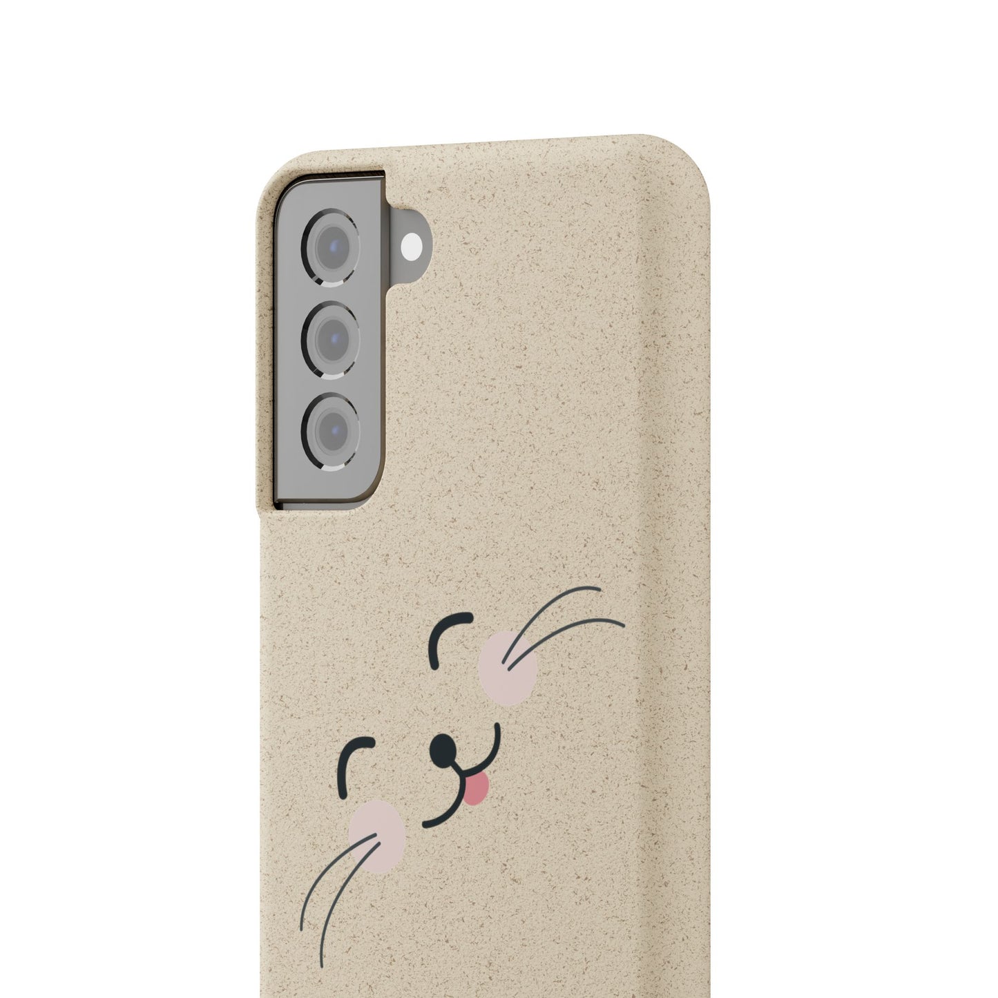 Biodegradable Phone Case - Happy Cat, Eco-friendly mobile cover