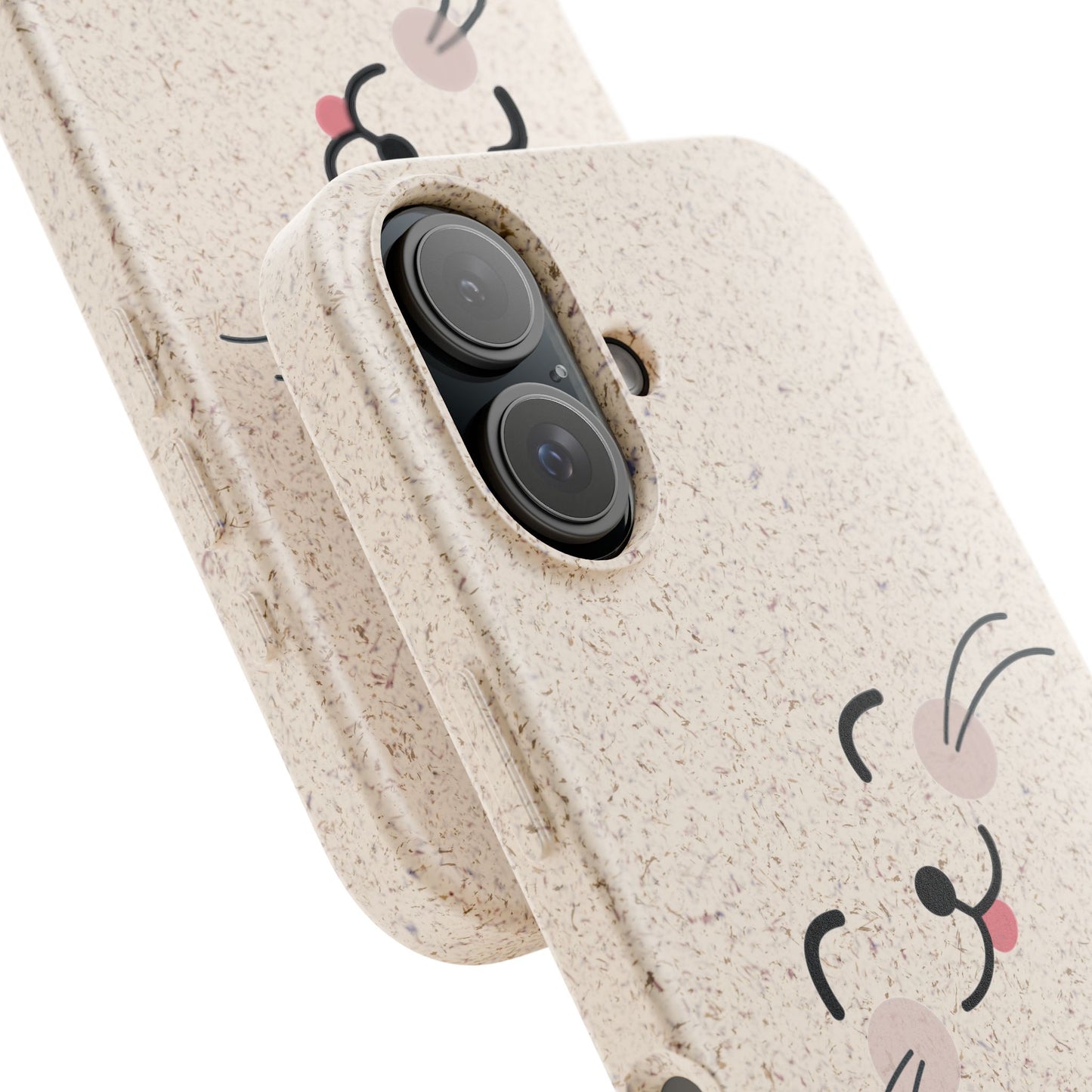 Biodegradable Phone Case - Happy Cat, Eco-friendly mobile cover