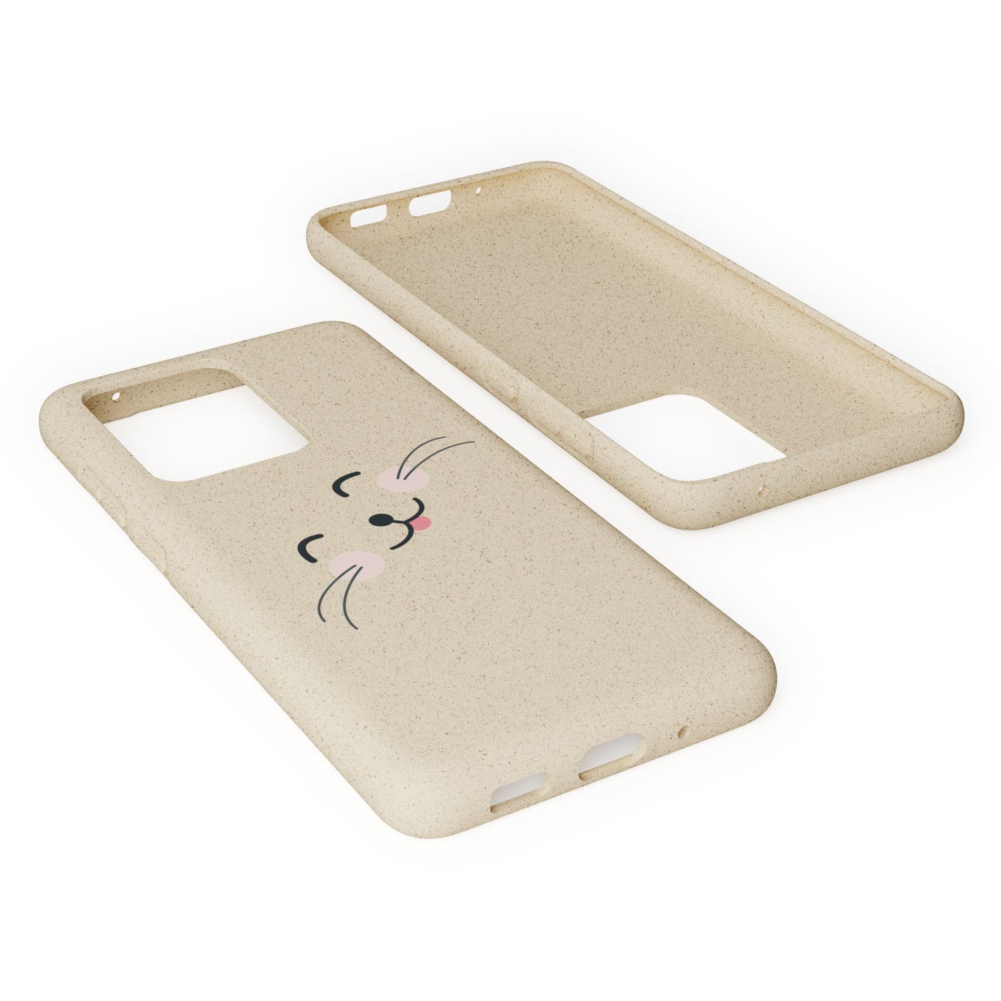 Biodegradable Phone Case - Happy Cat, Eco-friendly mobile cover
