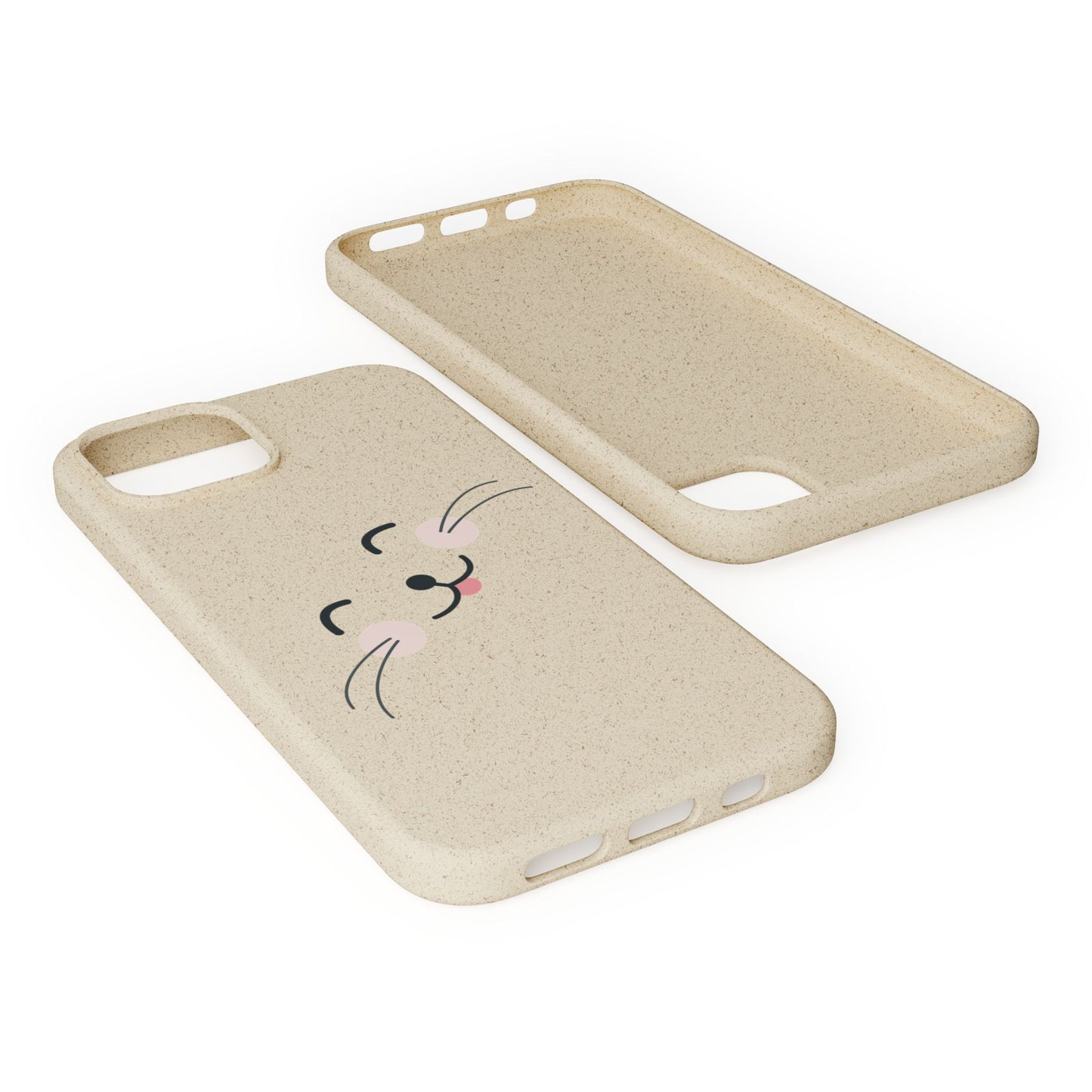 Biodegradable Phone Case - Happy Cat, Eco-friendly mobile cover