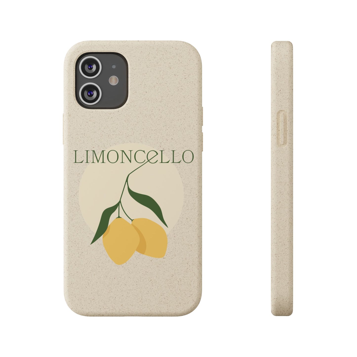 Biodegradable Phone Case - Limoncello Design, Eco-Friendly Mobile Cover