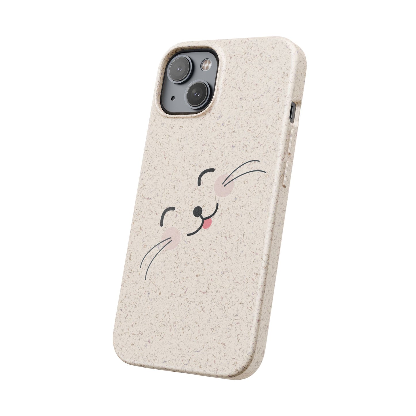 Biodegradable Phone Case - Happy Cat, Eco-friendly mobile cover