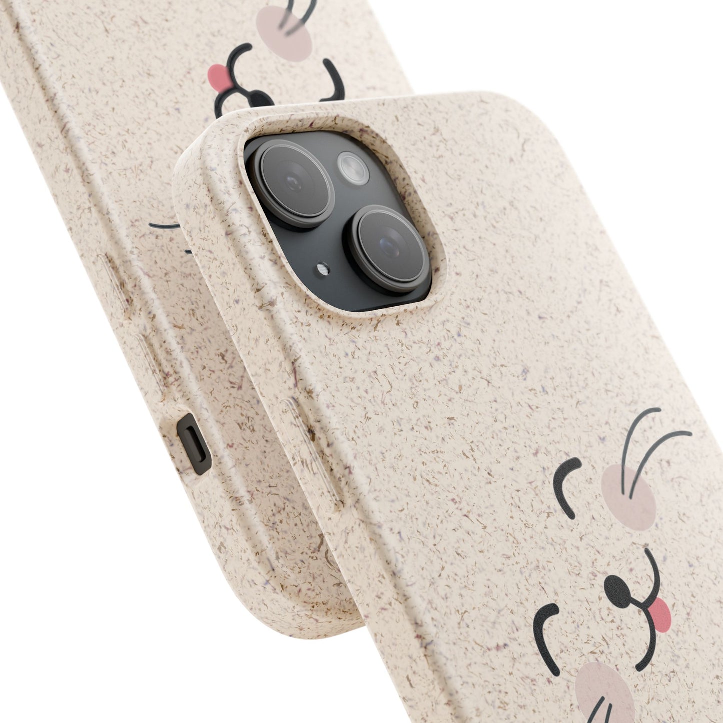 Biodegradable Phone Case - Happy Cat, Eco-friendly mobile cover