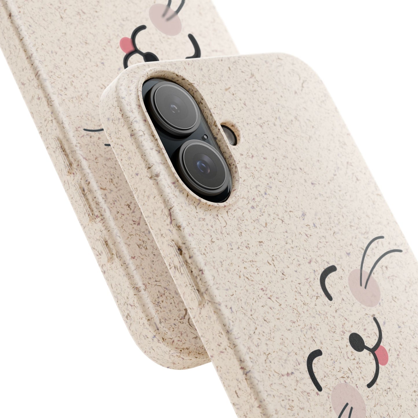 Biodegradable Phone Case - Happy Cat, Eco-friendly mobile cover
