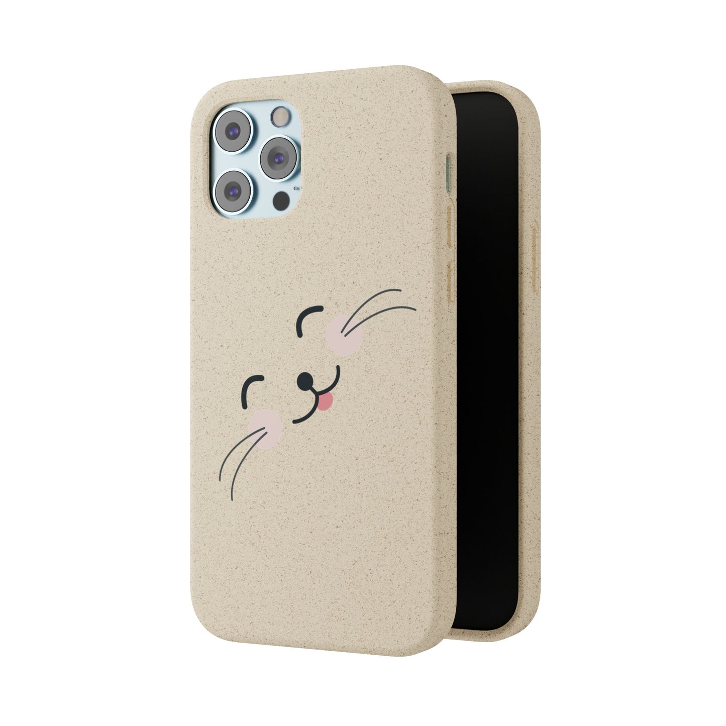 Biodegradable Phone Case - Happy Cat, Eco-friendly mobile cover
