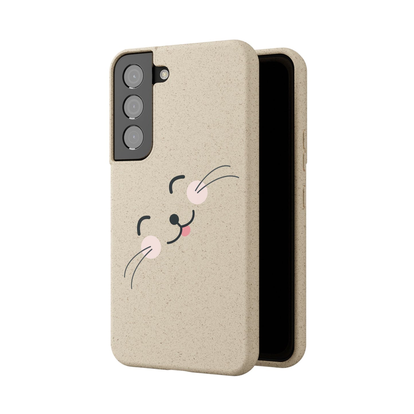 Biodegradable Phone Case - Happy Cat, Eco-friendly mobile cover