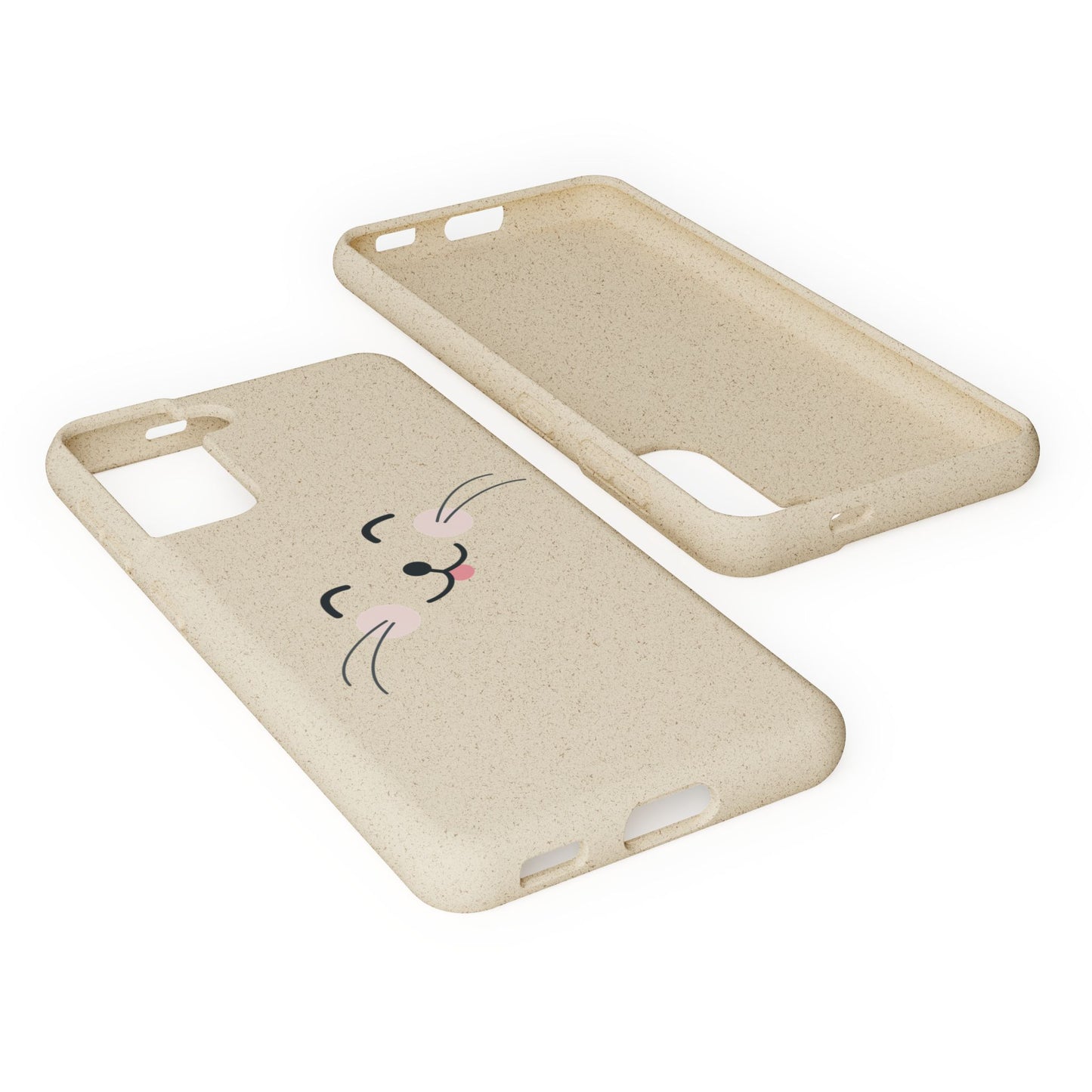 Biodegradable Phone Case - Happy Cat, Eco-friendly mobile cover