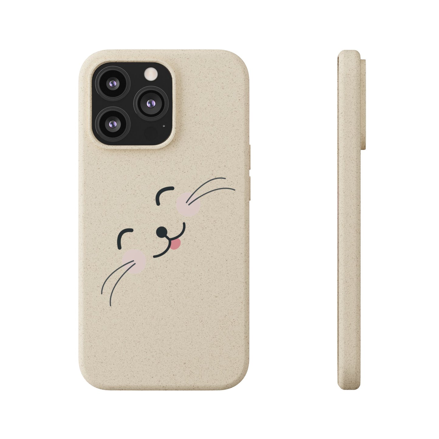 Biodegradable Phone Case - Happy Cat, Eco-friendly mobile cover