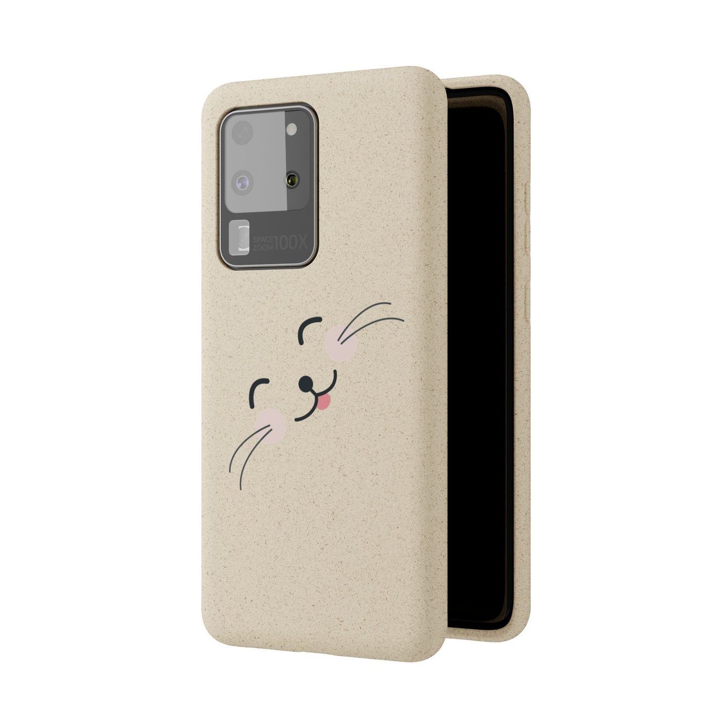 Biodegradable Phone Case - Happy Cat, Eco-friendly mobile cover