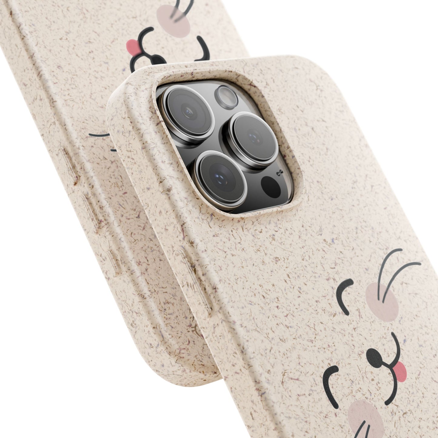Biodegradable Phone Case - Happy Cat, Eco-friendly mobile cover