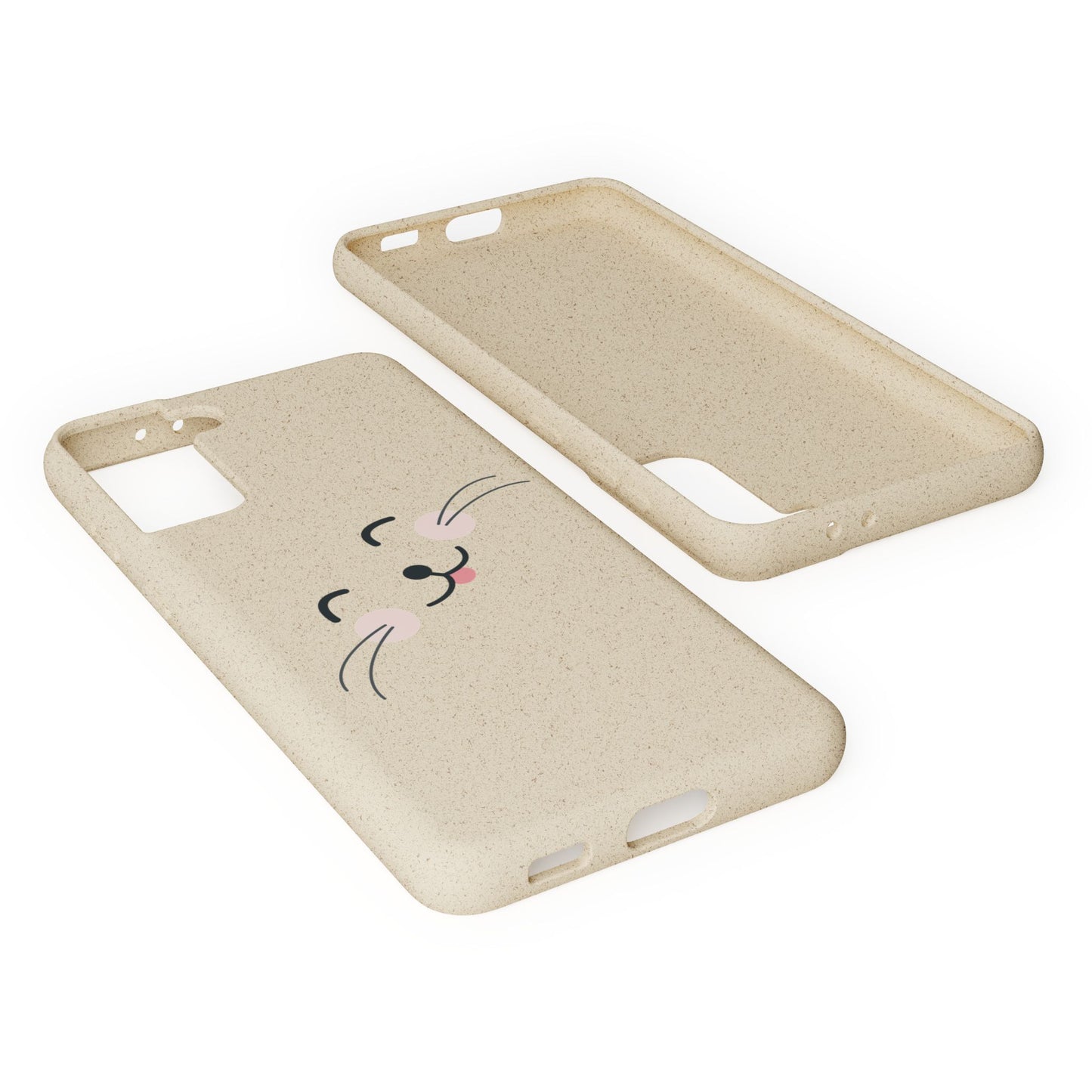 Biodegradable Phone Case - Happy Cat, Eco-friendly mobile cover