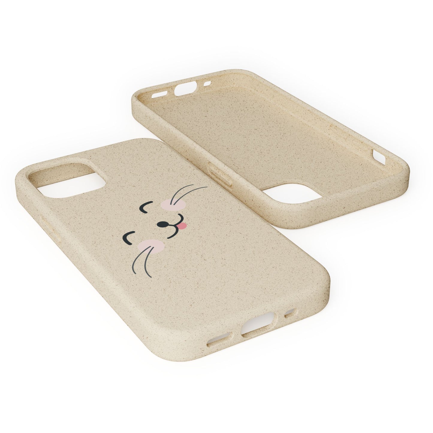 Biodegradable Phone Case - Happy Cat, Eco-friendly mobile cover