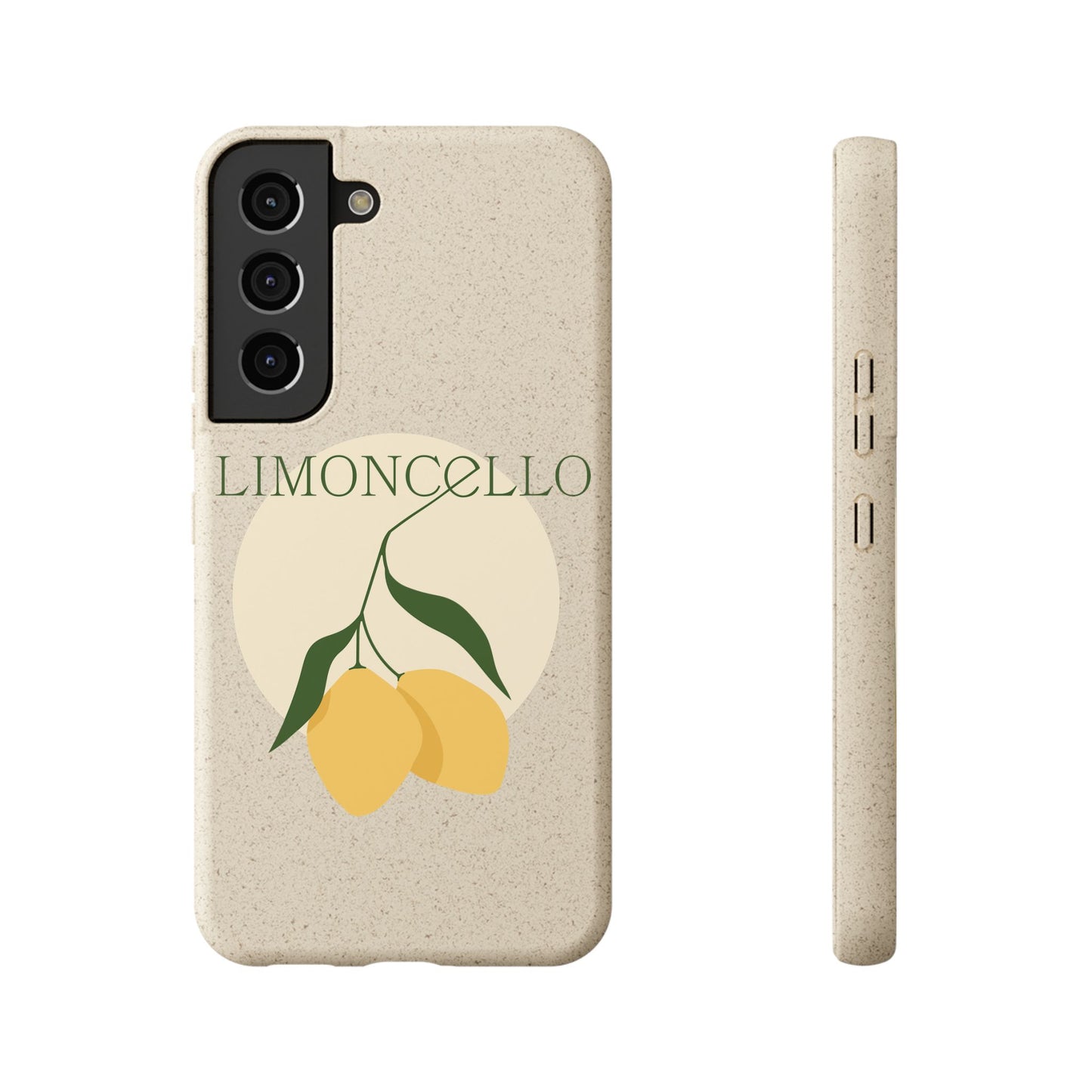Biodegradable Phone Case - Limoncello Design, Eco-Friendly Mobile Cover