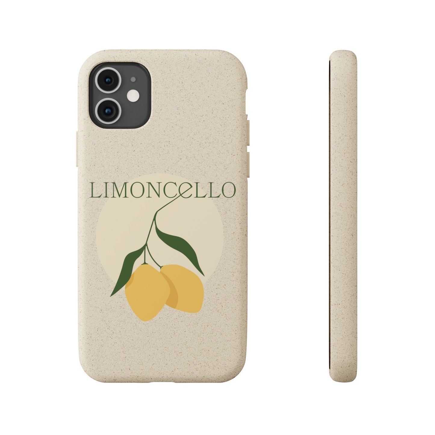 Biodegradable Phone Case - Limoncello Design, Eco-Friendly Mobile Cover