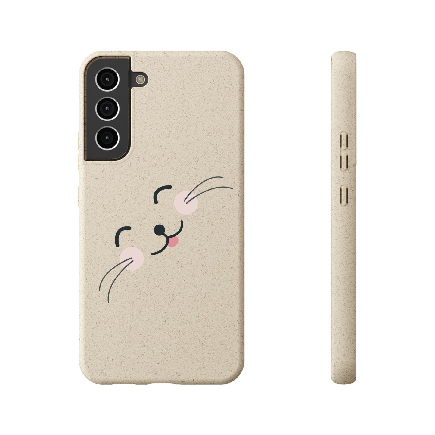 Biodegradable Phone Case - Happy Cat, Eco-friendly mobile cover