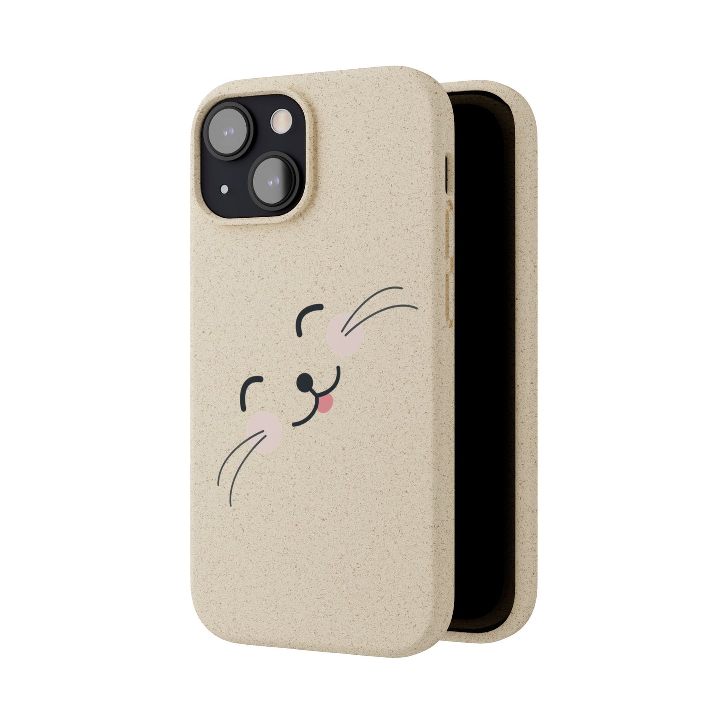 Biodegradable Phone Case - Happy Cat, Eco-friendly mobile cover