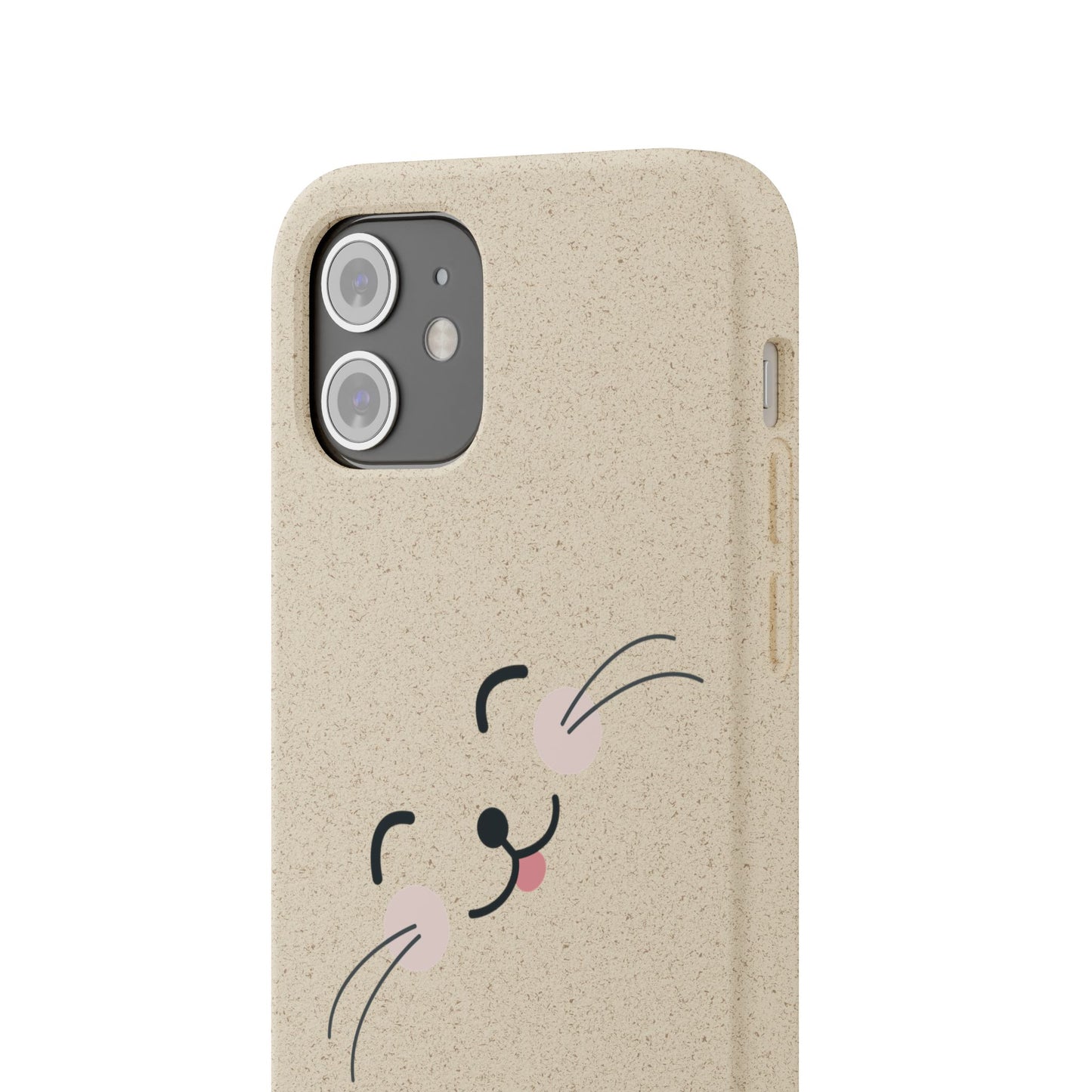 Biodegradable Phone Case - Happy Cat, Eco-friendly mobile cover