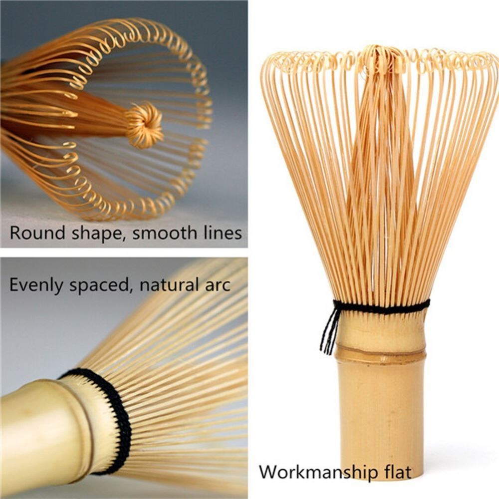 Japanese Ceremony Bamboo 64 Matcha Powder Whisk Green Tea