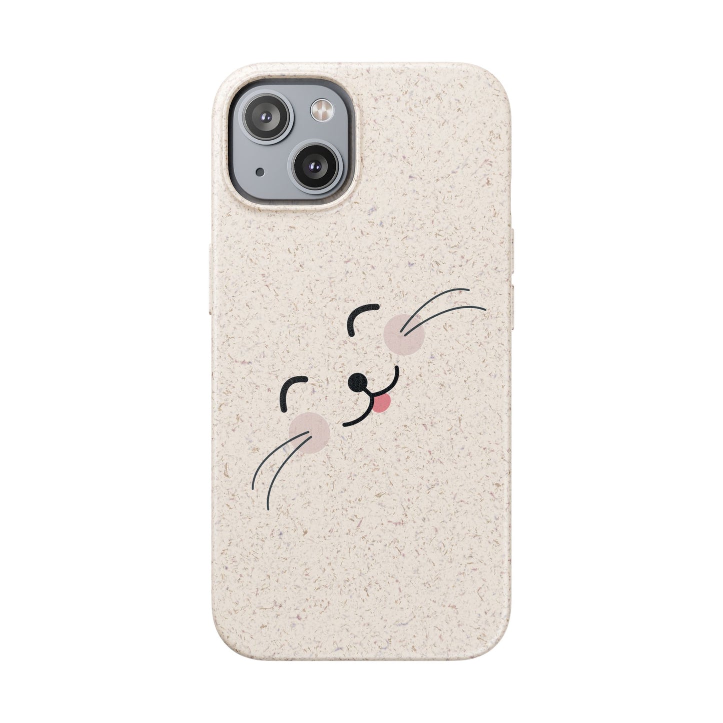 Biodegradable Phone Case - Happy Cat, Eco-friendly mobile cover