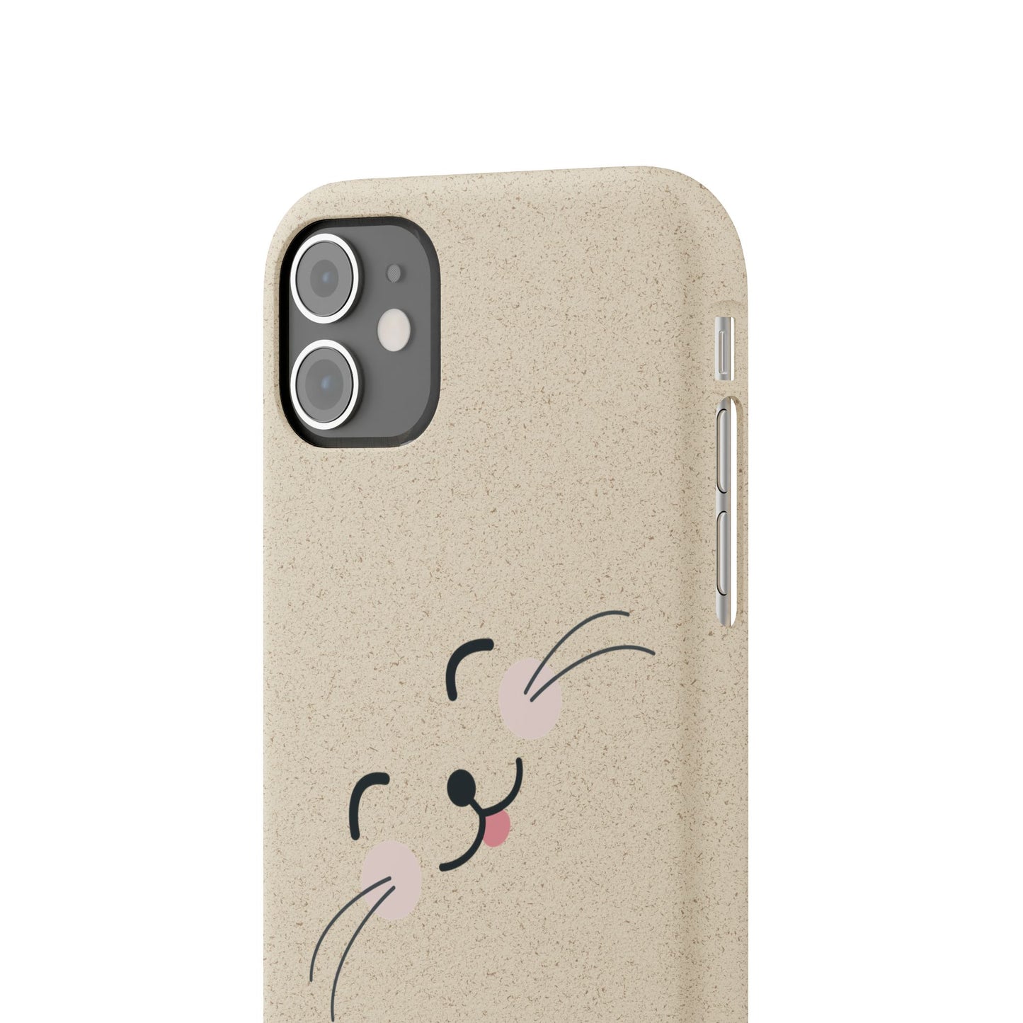 Biodegradable Phone Case - Happy Cat, Eco-friendly mobile cover