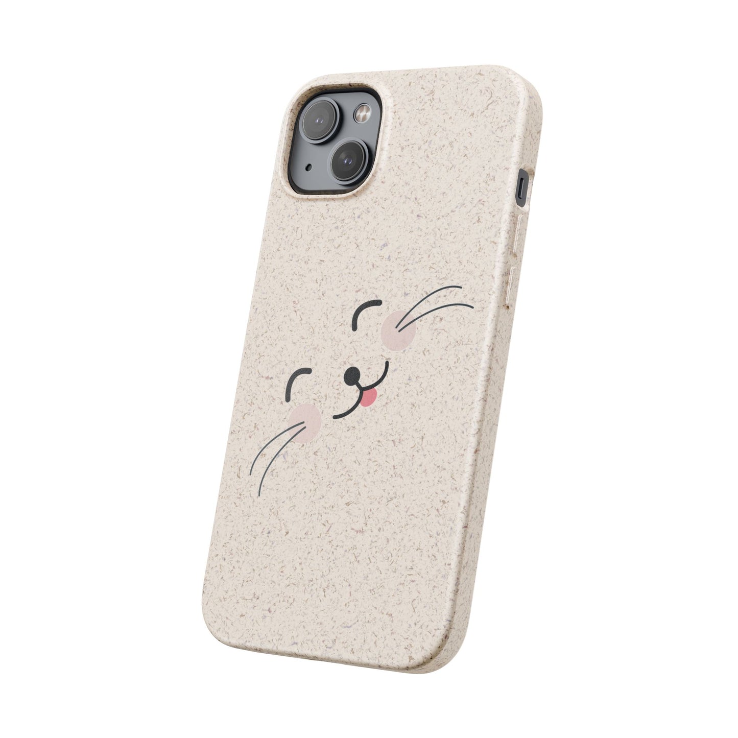 Biodegradable Phone Case - Happy Cat, Eco-friendly mobile cover