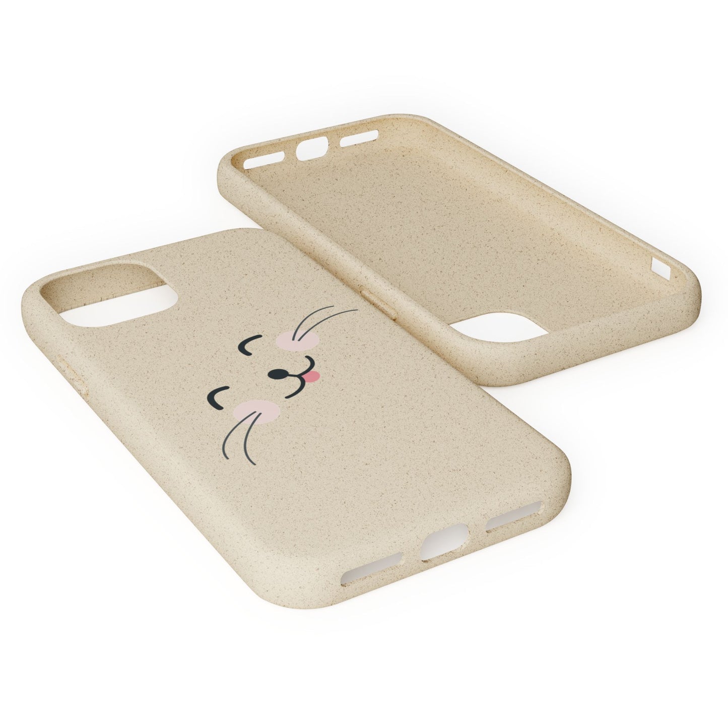 Biodegradable Phone Case - Happy Cat, Eco-friendly mobile cover