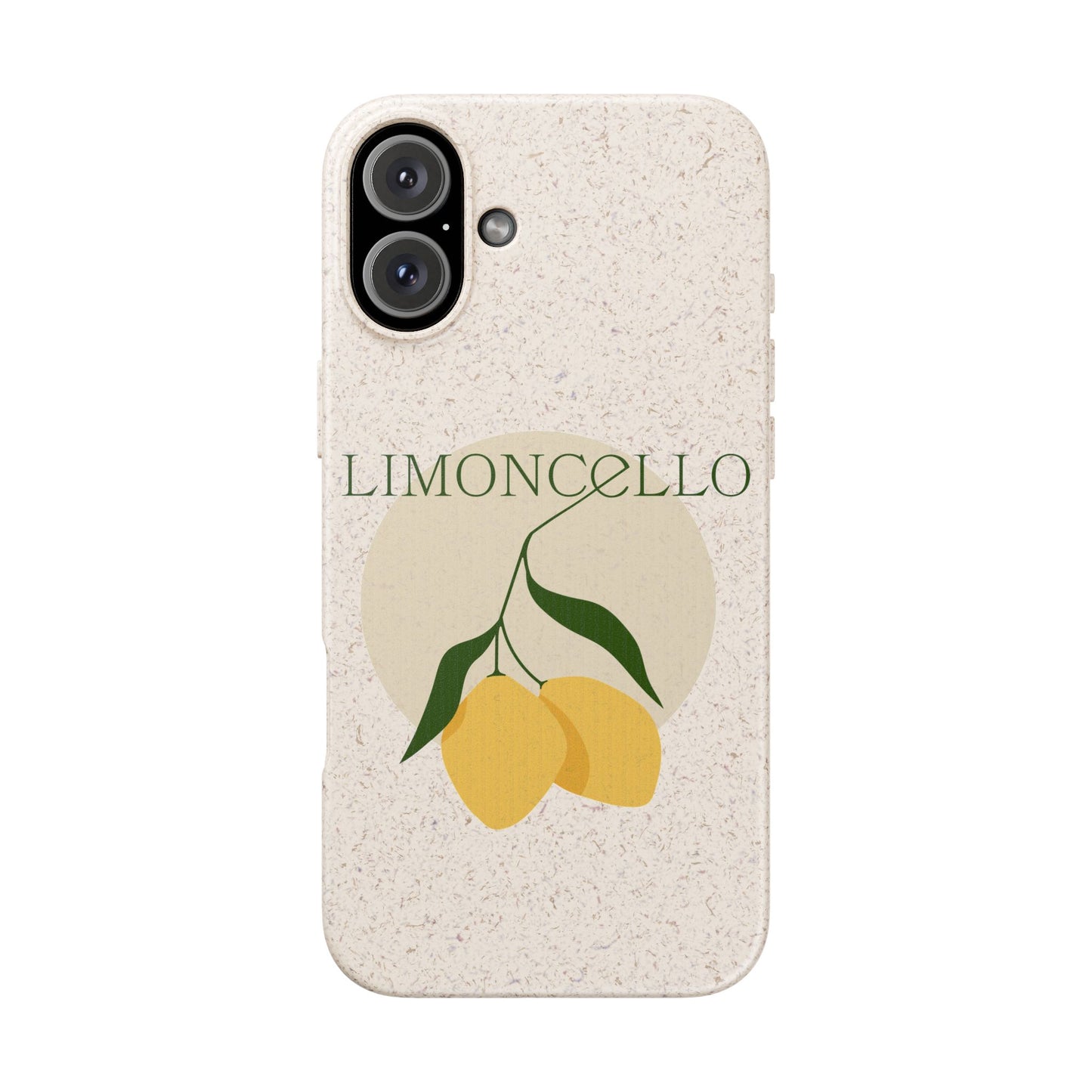 Biodegradable Phone Case - Limoncello Design, Eco-Friendly Mobile Cover