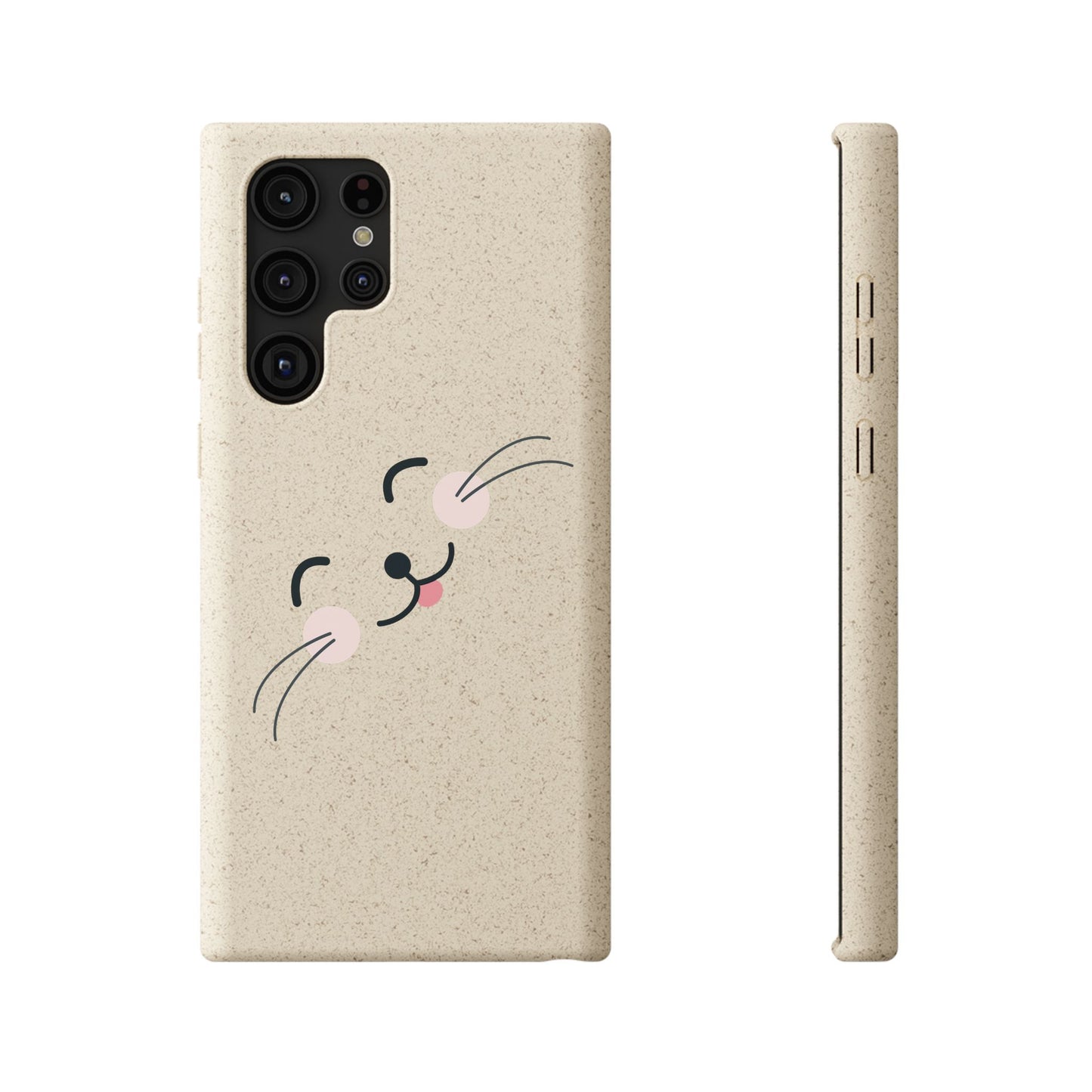 Biodegradable Phone Case - Happy Cat, Eco-friendly mobile cover
