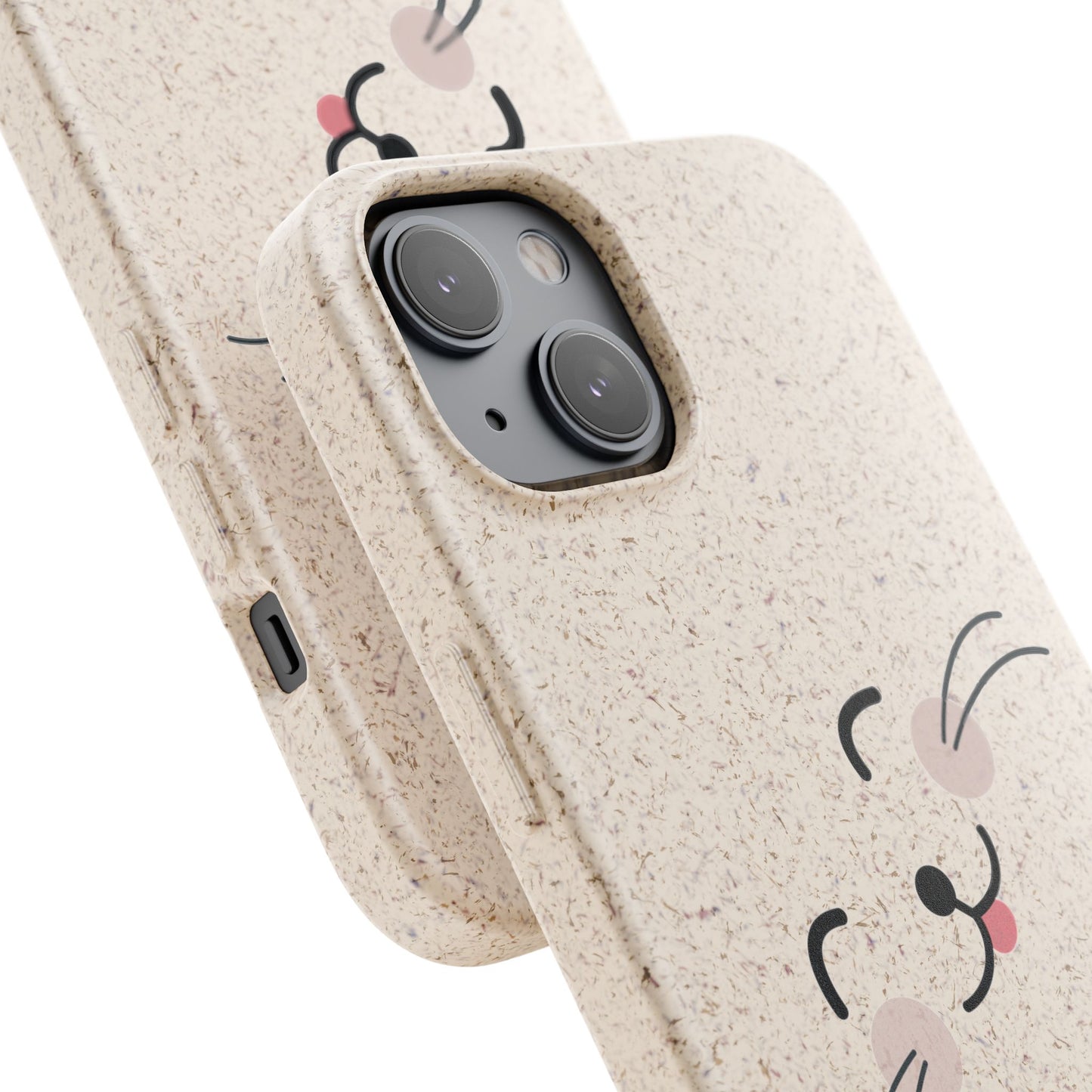 Biodegradable Phone Case - Happy Cat, Eco-friendly mobile cover