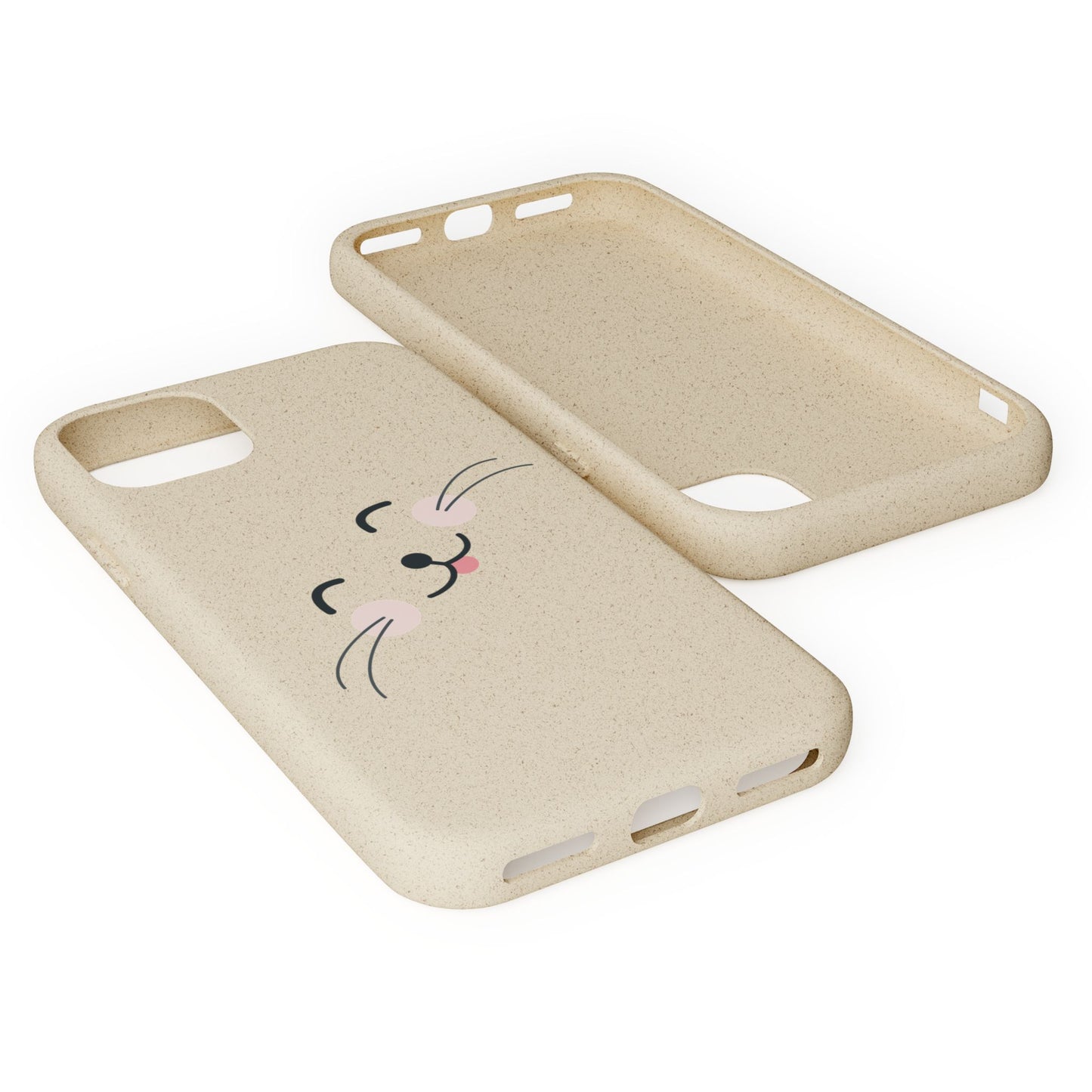 Biodegradable Phone Case - Happy Cat, Eco-friendly mobile cover