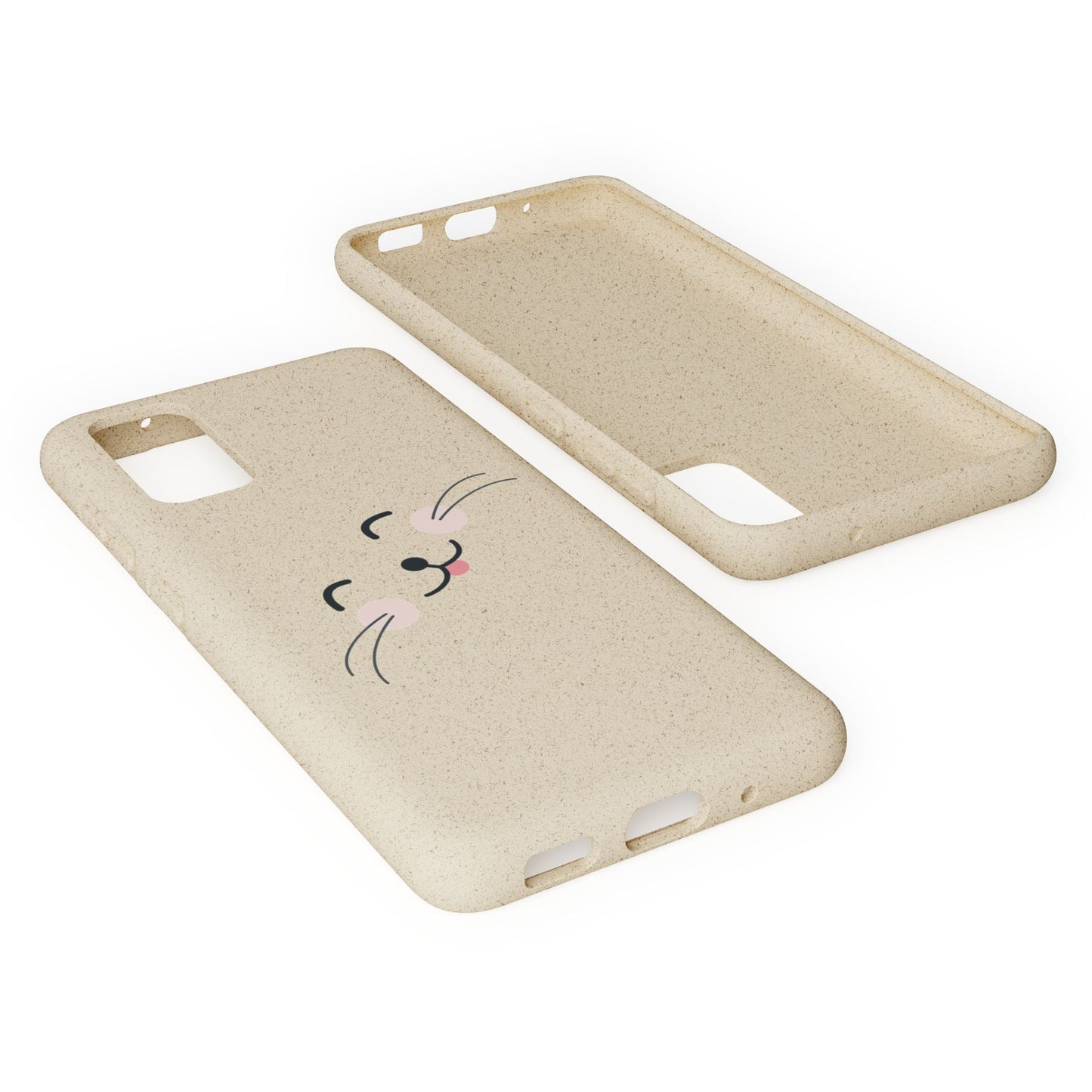 Biodegradable Phone Case - Happy Cat, Eco-friendly mobile cover