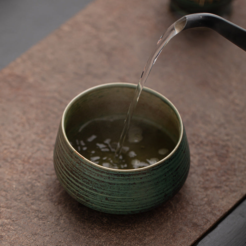 Kiln Baked Thread Matcha Bowl Tea Ceremony Utensils