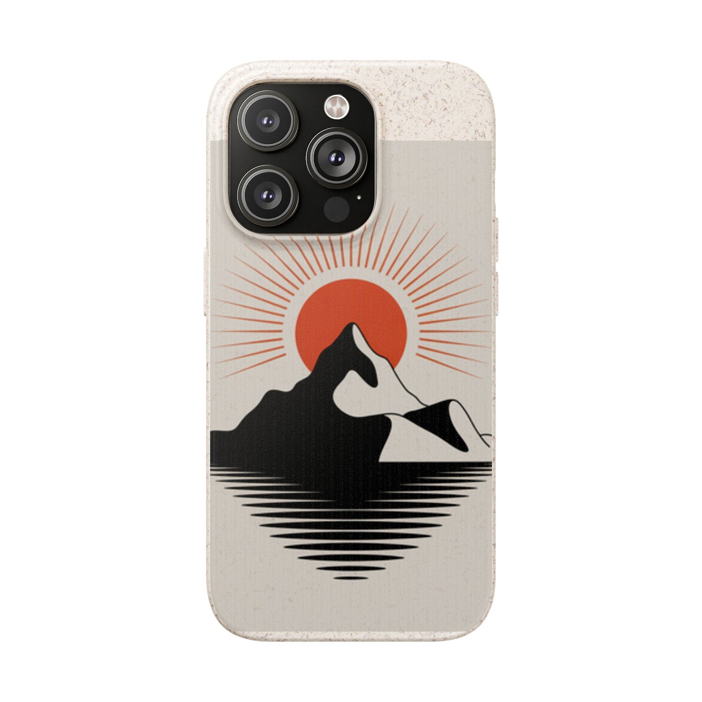 Biodegradable Phone Case - Mountain Design, Eco-Friendly Mobile Cover, Sustainable Tech Accessory