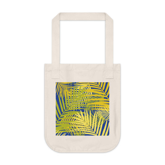 Tropical Leaf Organic Canvas Tote Bag – Eco-Friendly, Stylish & Functional