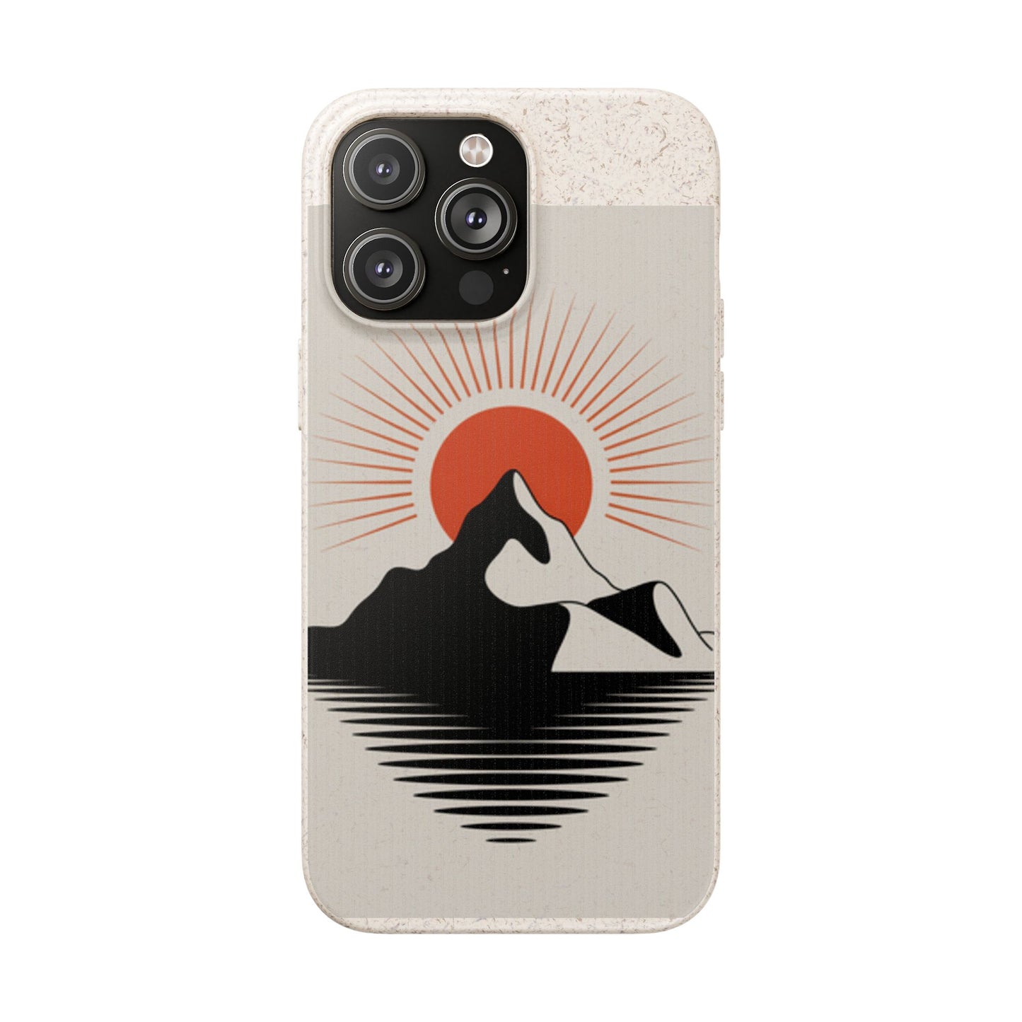 Biodegradable Phone Case - Mountain Design, Eco-Friendly Mobile Cover, Sustainable Tech Accessory