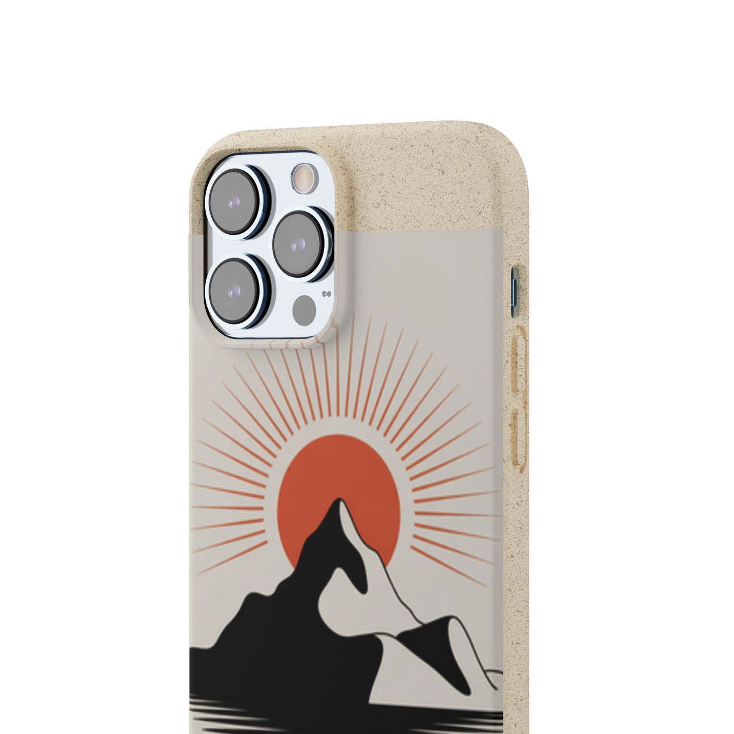Biodegradable Phone Case - Mountain Design, Eco-Friendly Mobile Cover, Sustainable Tech Accessory