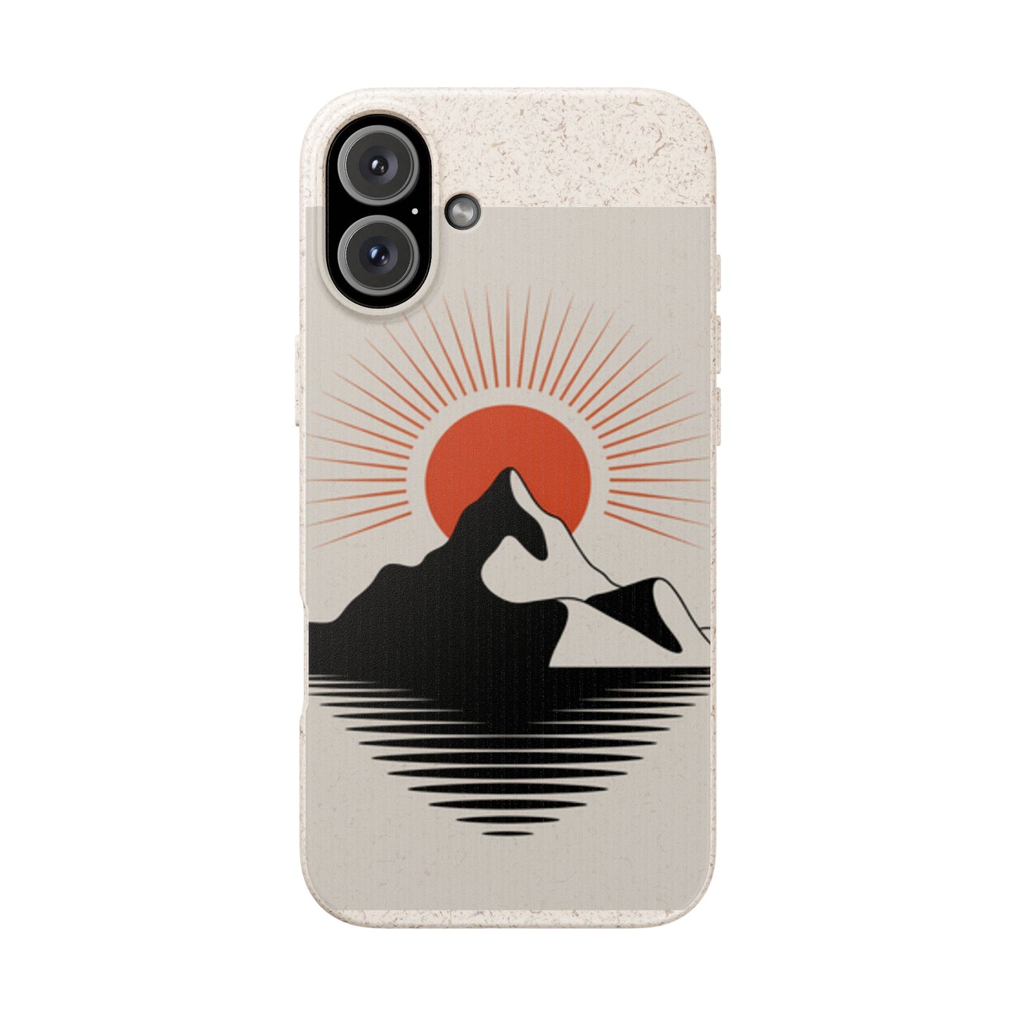 Biodegradable Phone Case - Mountain Design, Eco-Friendly Mobile Cover, Sustainable Tech Accessory