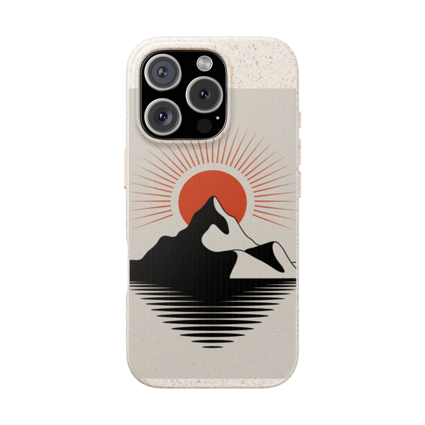 Biodegradable Phone Case - Mountain Design, Eco-Friendly Mobile Cover, Sustainable Tech Accessory