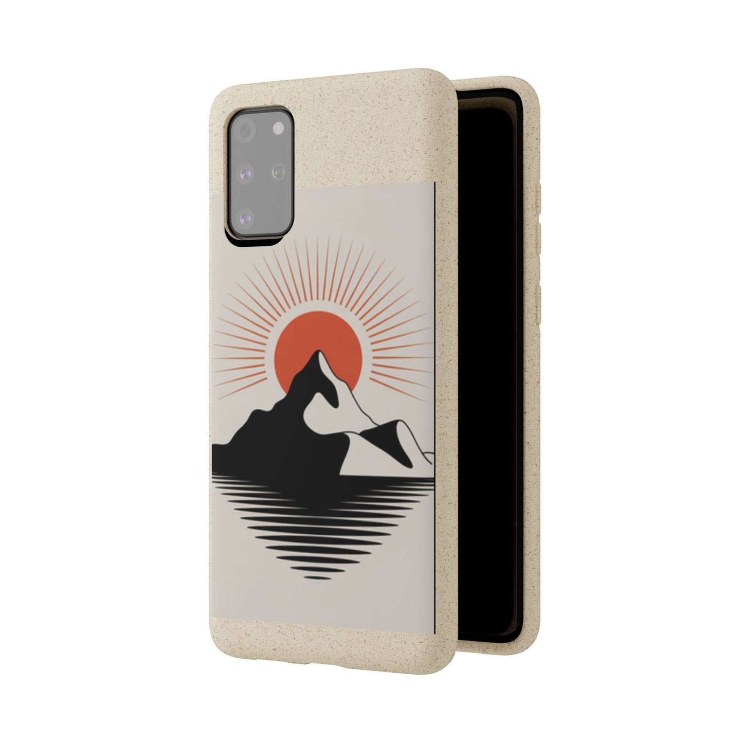 Biodegradable Phone Case - Mountain Design, Eco-Friendly Mobile Cover, Sustainable Tech Accessory